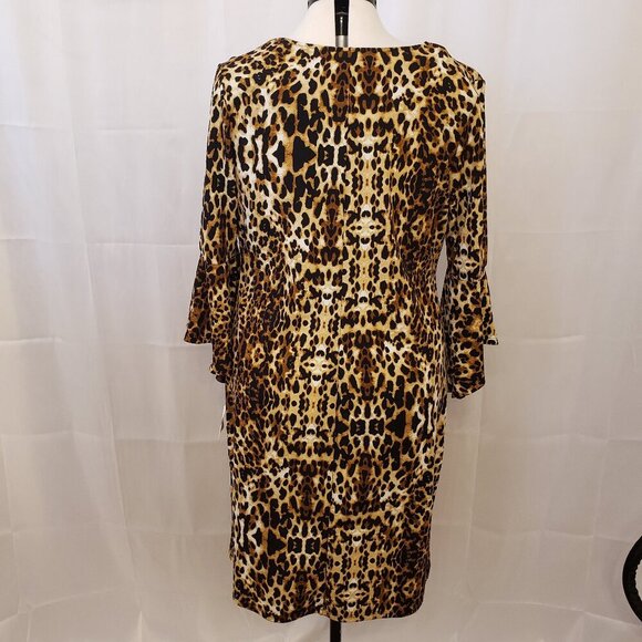 Olivia Matthews Animal Cheetah/ Leopard Print Sexy Dress, Size 2X - Picture 3 of 9